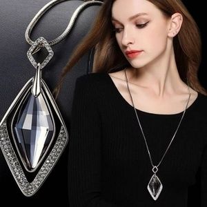 Geometric Crystal Necklace
